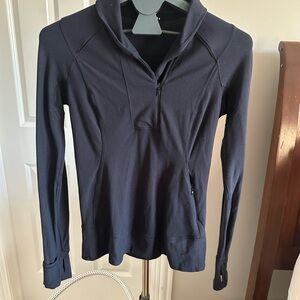 Lululemon Athletica Dark Blue Quarter-Zip Sweatshirt